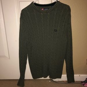 Chaps Medium Olive Green Sweater